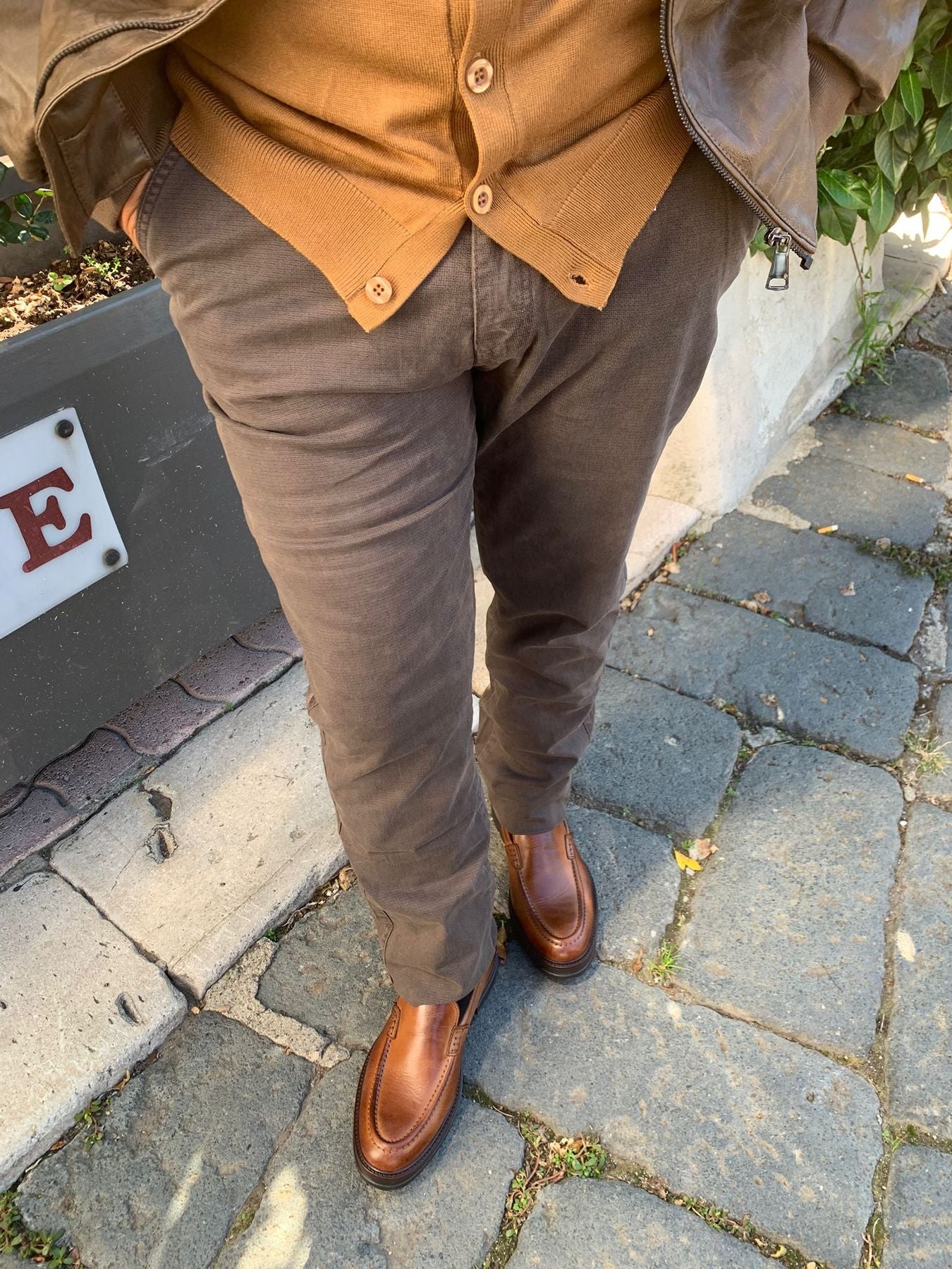 pantalone micro fantasia taglie confort over