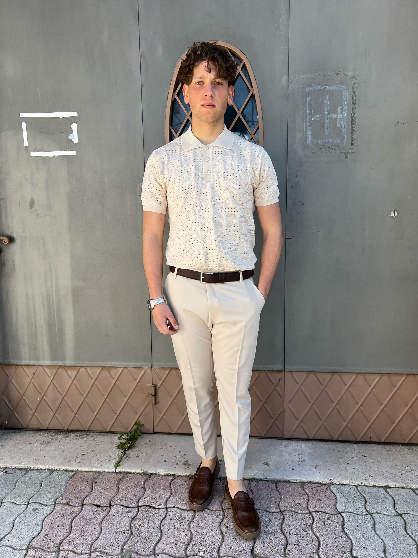 Pantalone Uomo Chinos Capri – Elasticizzato e Made in Italy