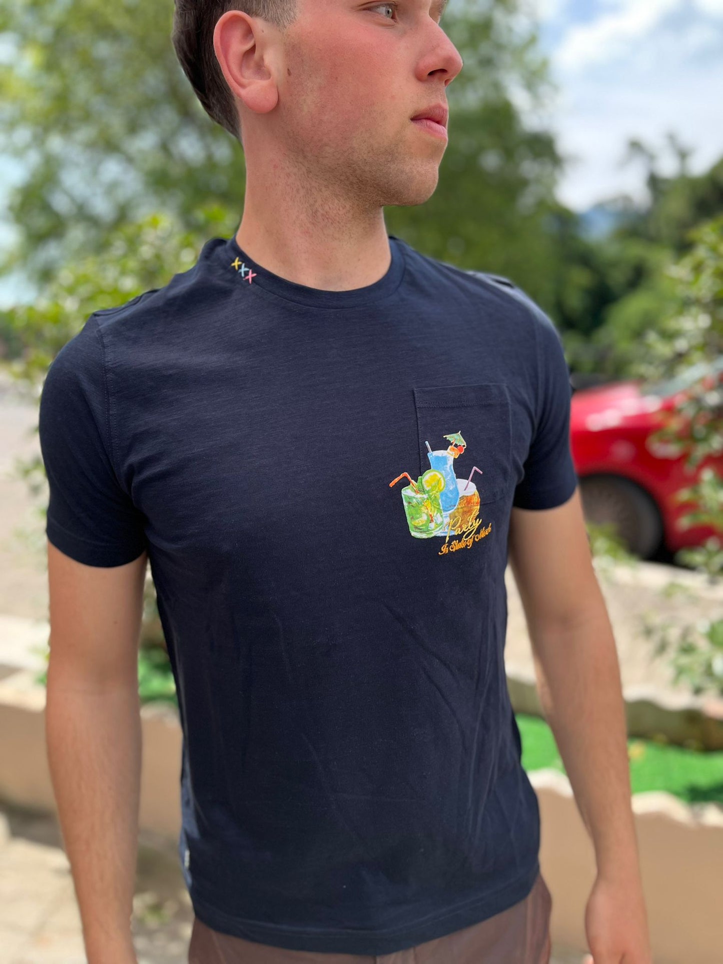 T-Shirt con Taschino Party – Uomo