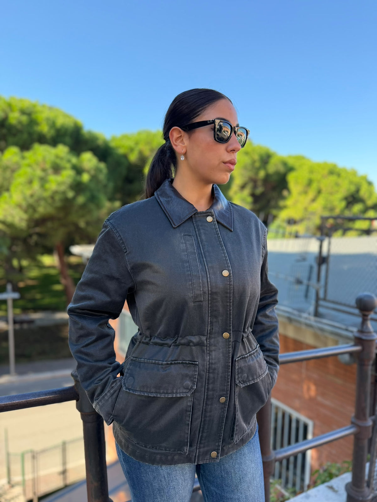 giubbotto cerato donna