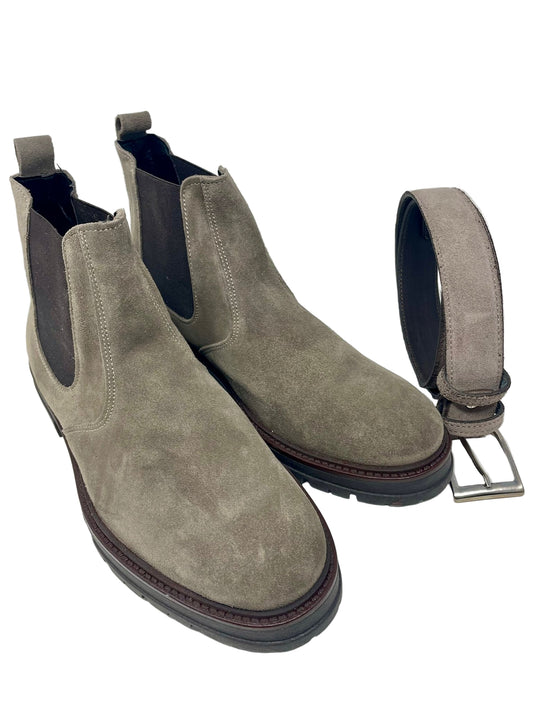 Stivaletto Beatles in Camoscio – Fondo Vibram – Vera Pelle Made in Italy