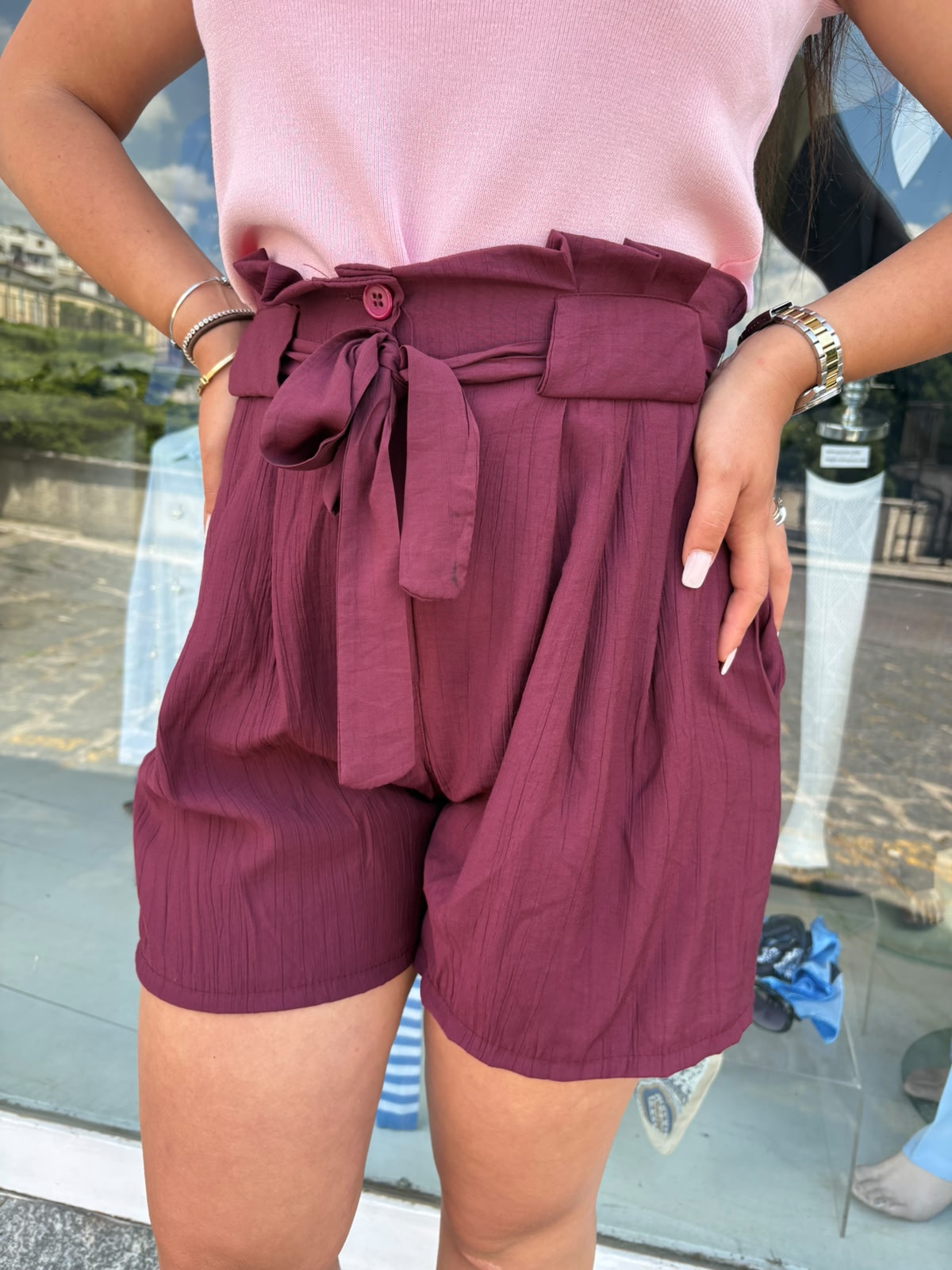 Shorts Donna Leggeri con Cintura