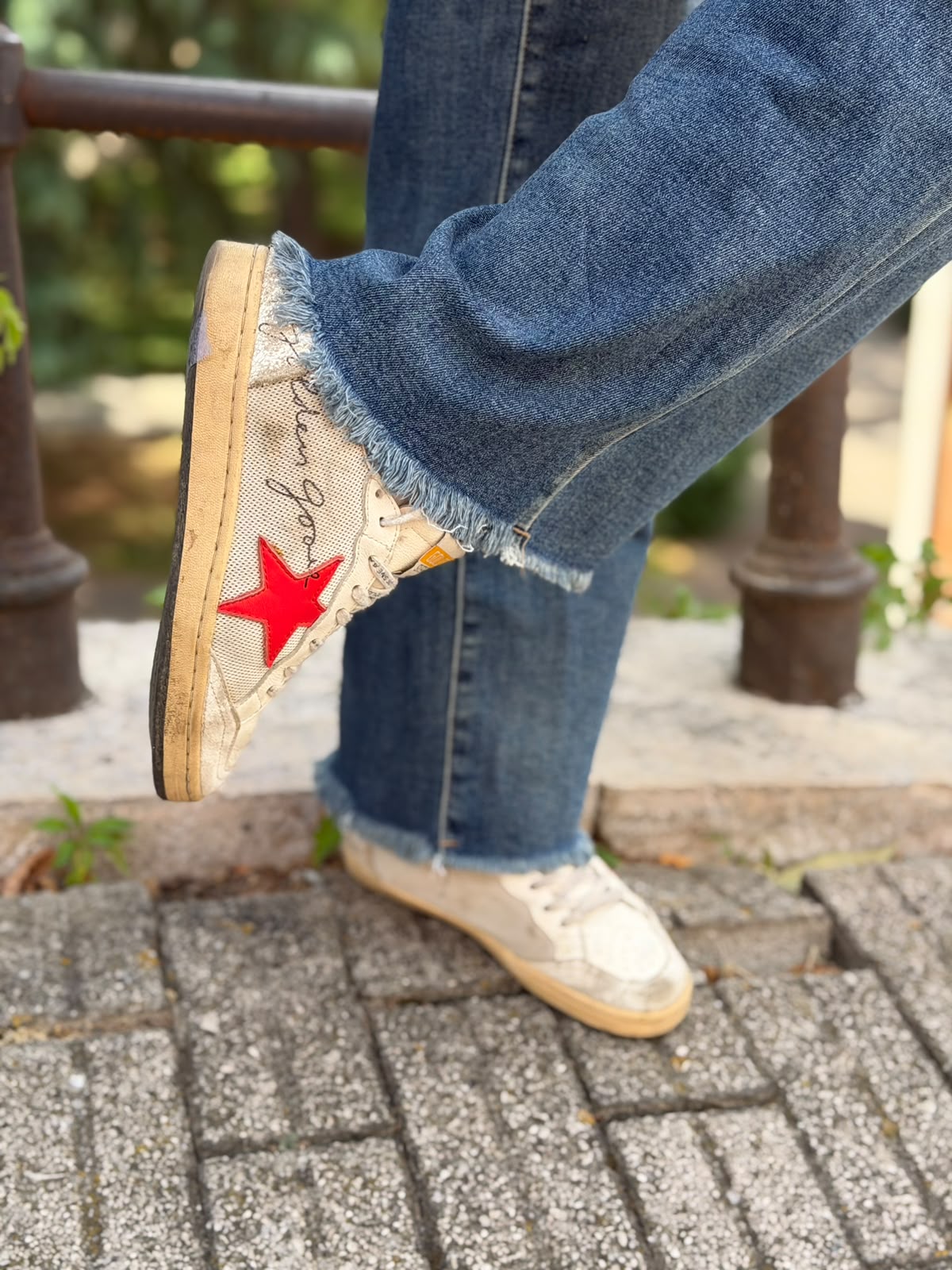 Jeans Donna Sfrangiato Lag Flat