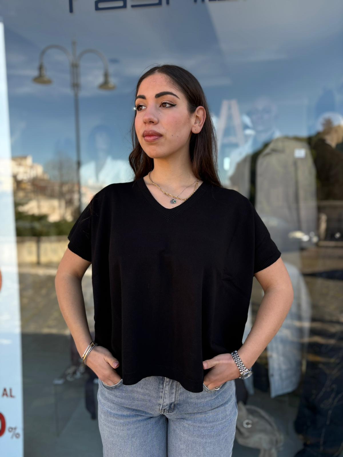 Gilet in Filo Vestibilità Over – Donna