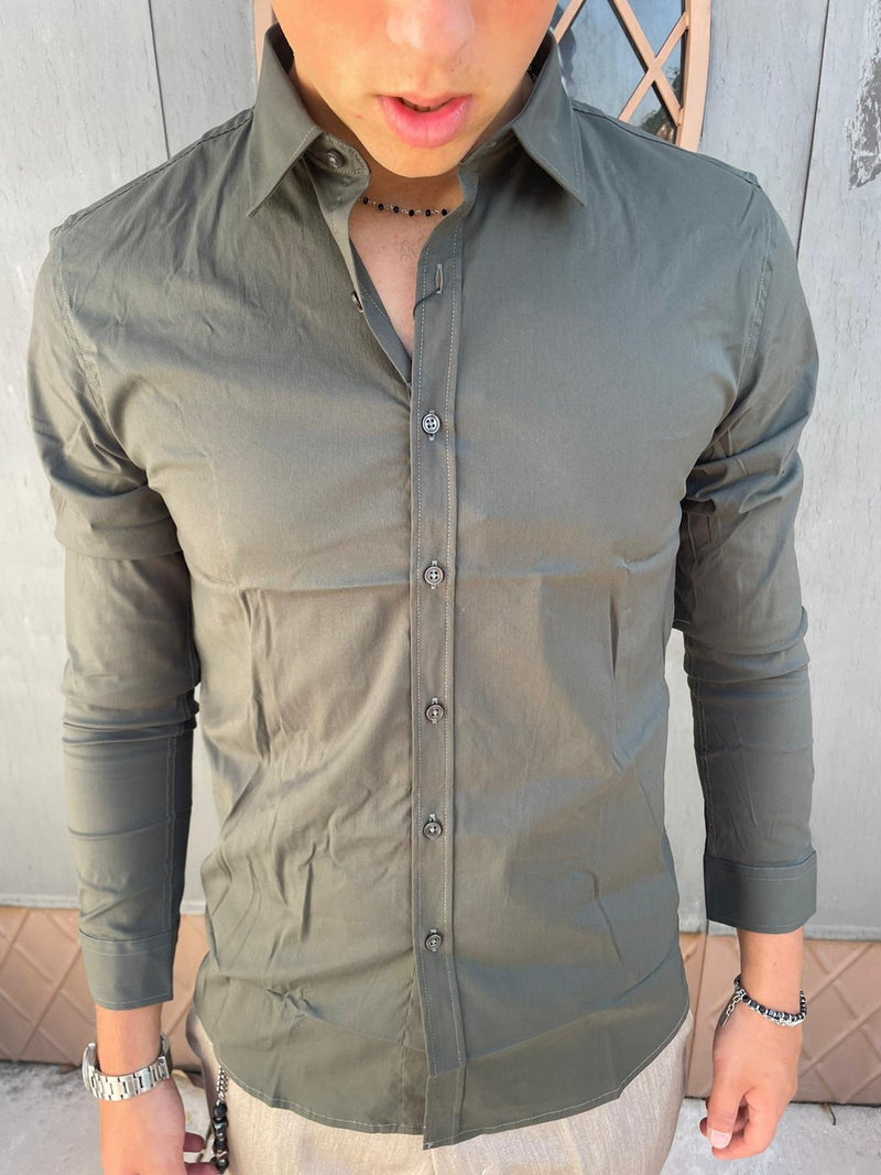 camicia uomo collo italiana slim fit regular