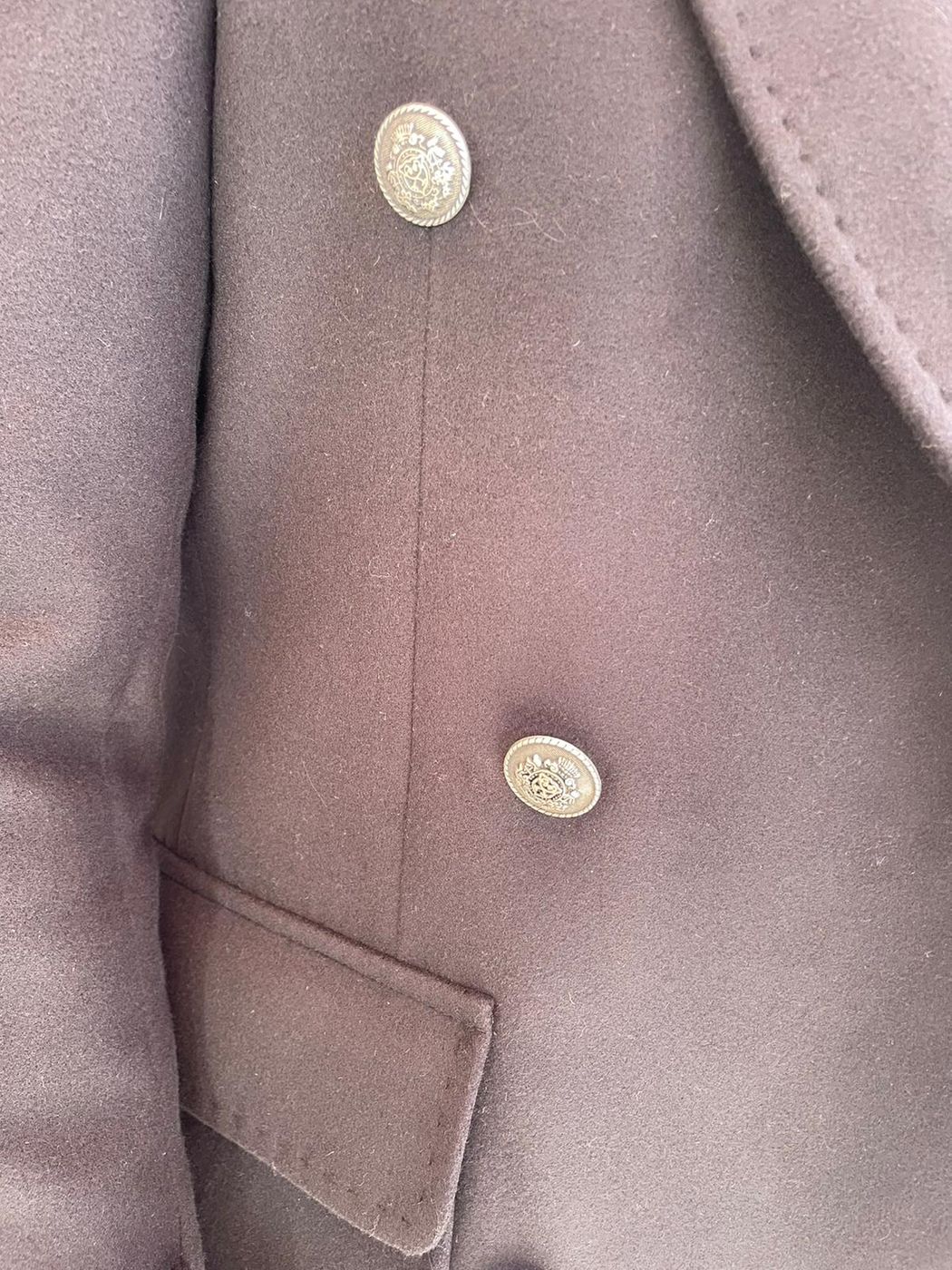 DOUBLE-BREASTED Dolomiti coat with shawl collar and martingale