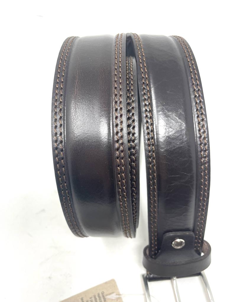 Cintura in vera pelle abrasivata made in italy