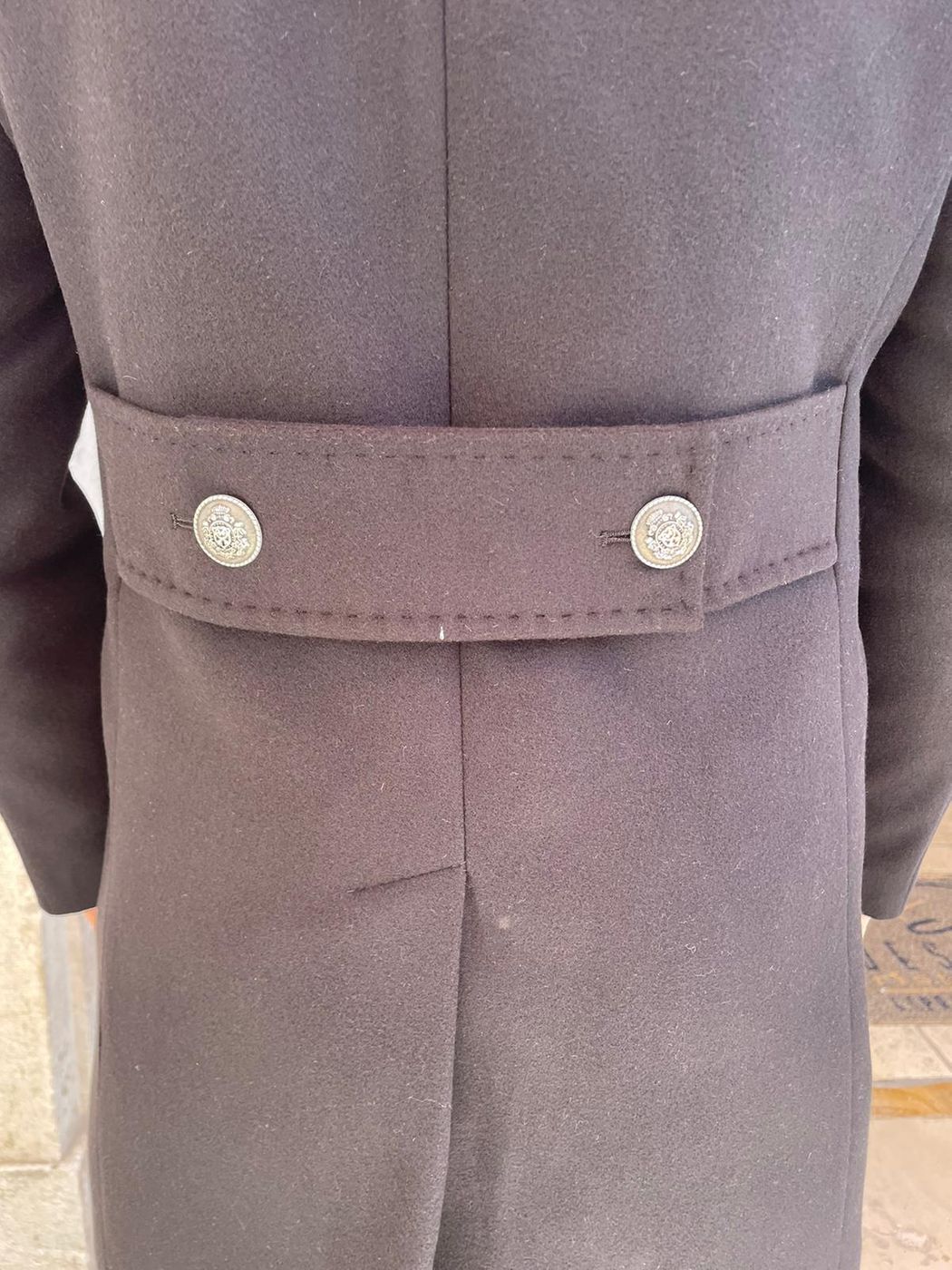 DOUBLE-BREASTED Dolomiti coat with shawl collar and martingale