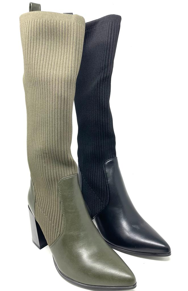 High boot with 10 heel sock