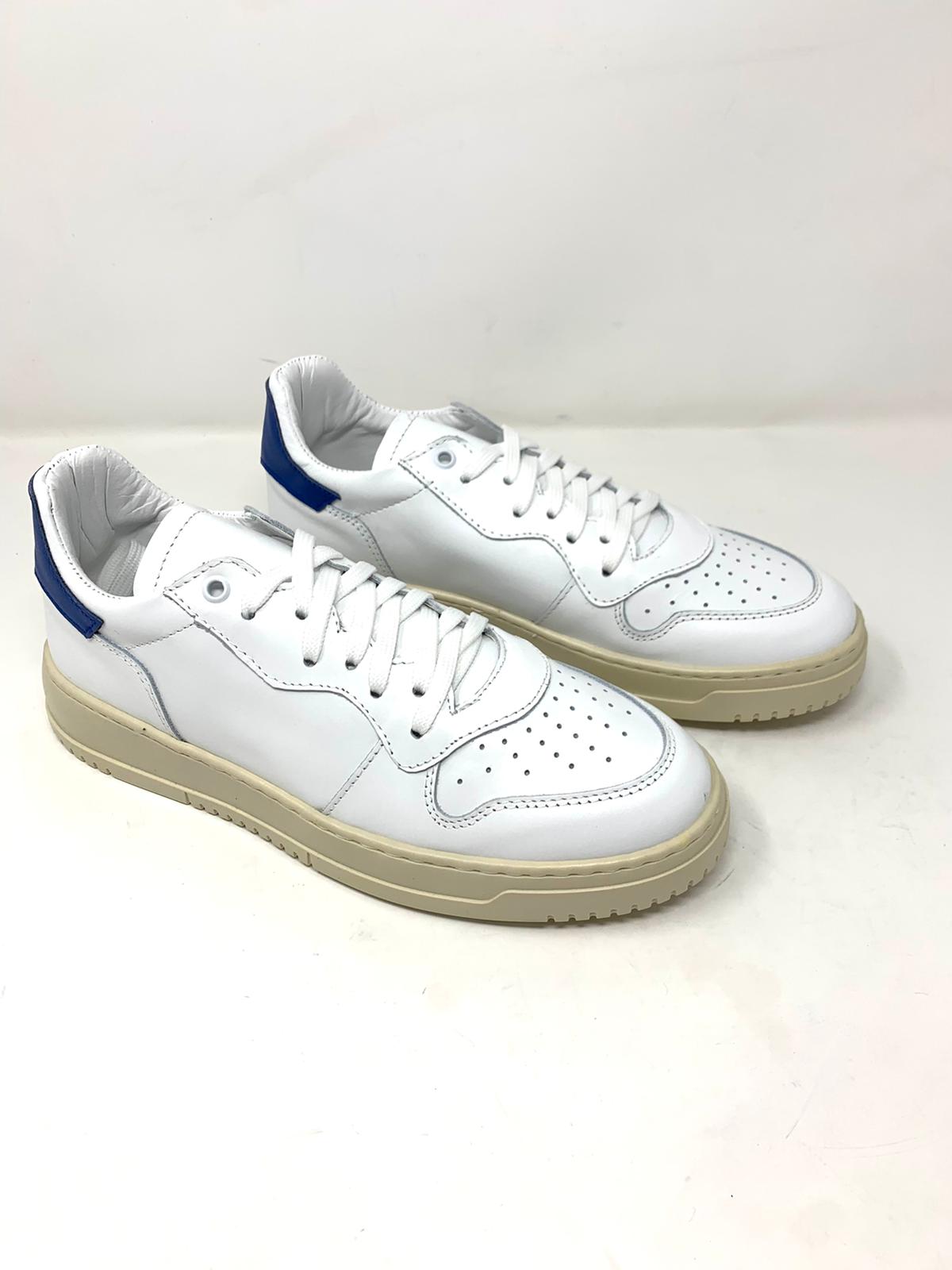 Sneakers vera pelle made in Italy bicolore