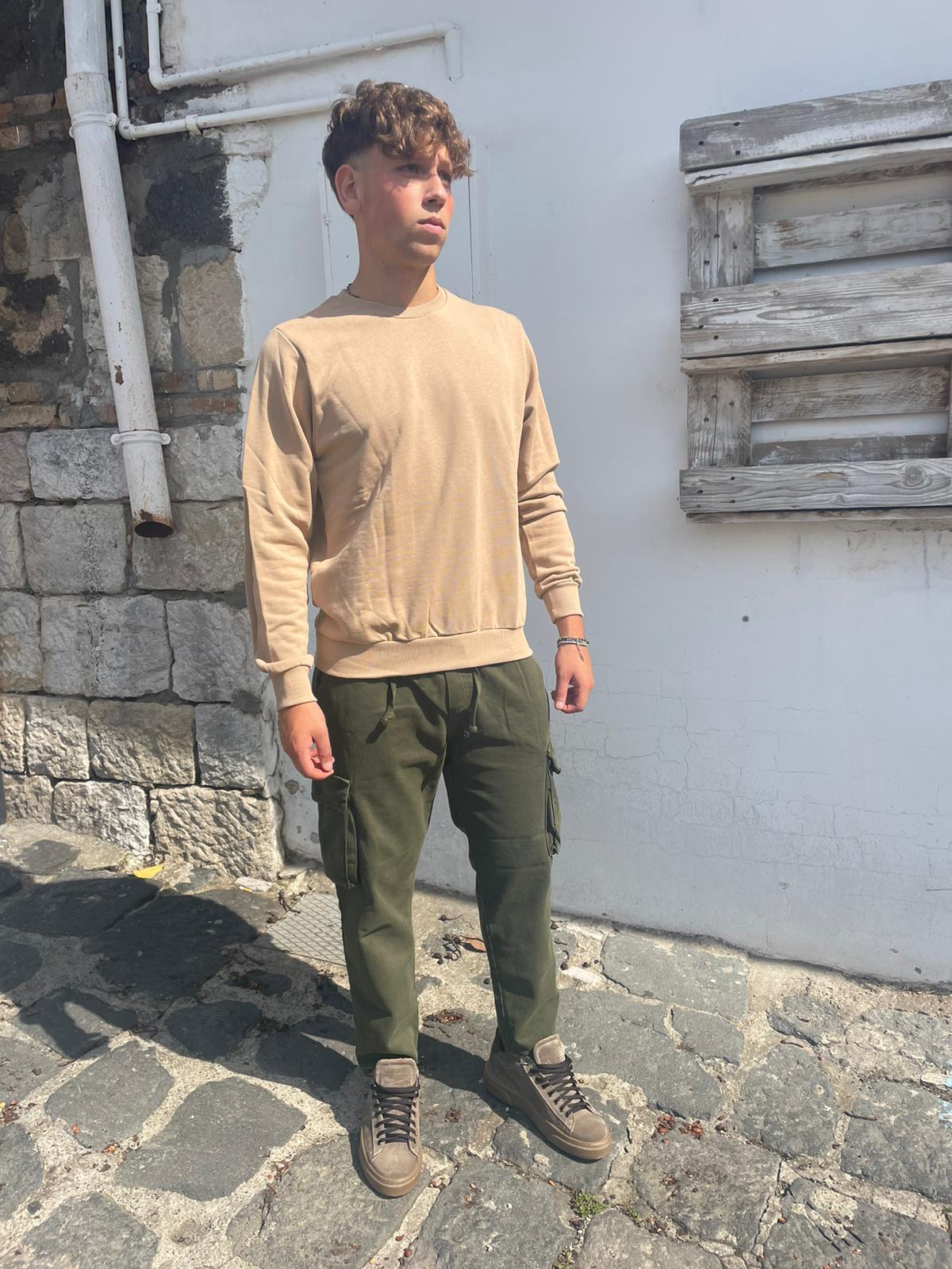 jeans con elastico cargo