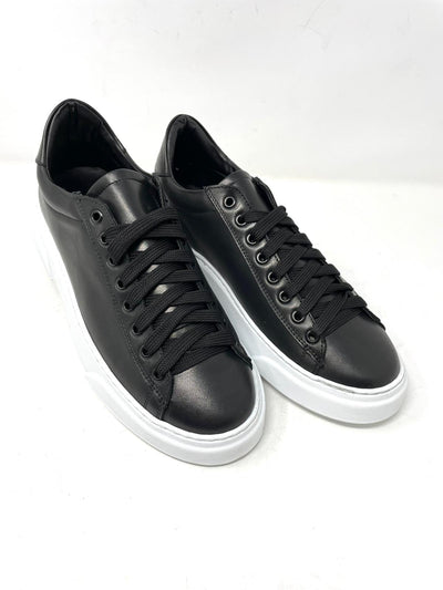 Basic real leather sneakers