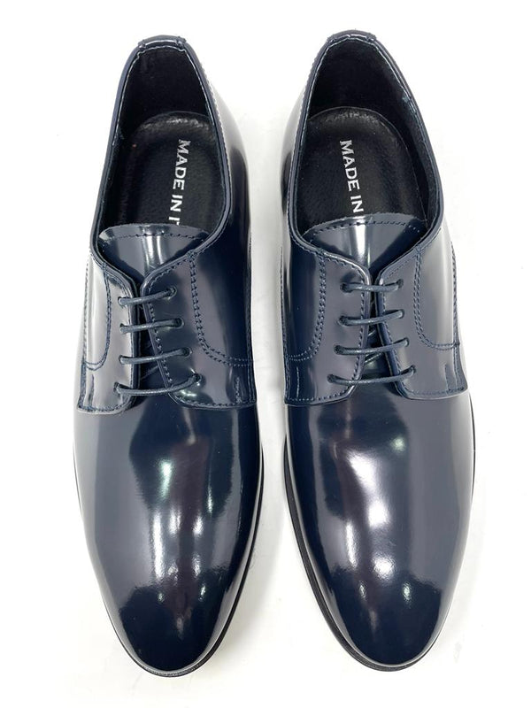 Scarpa elegante pelle abrasivata fondo cuoio
made in italy