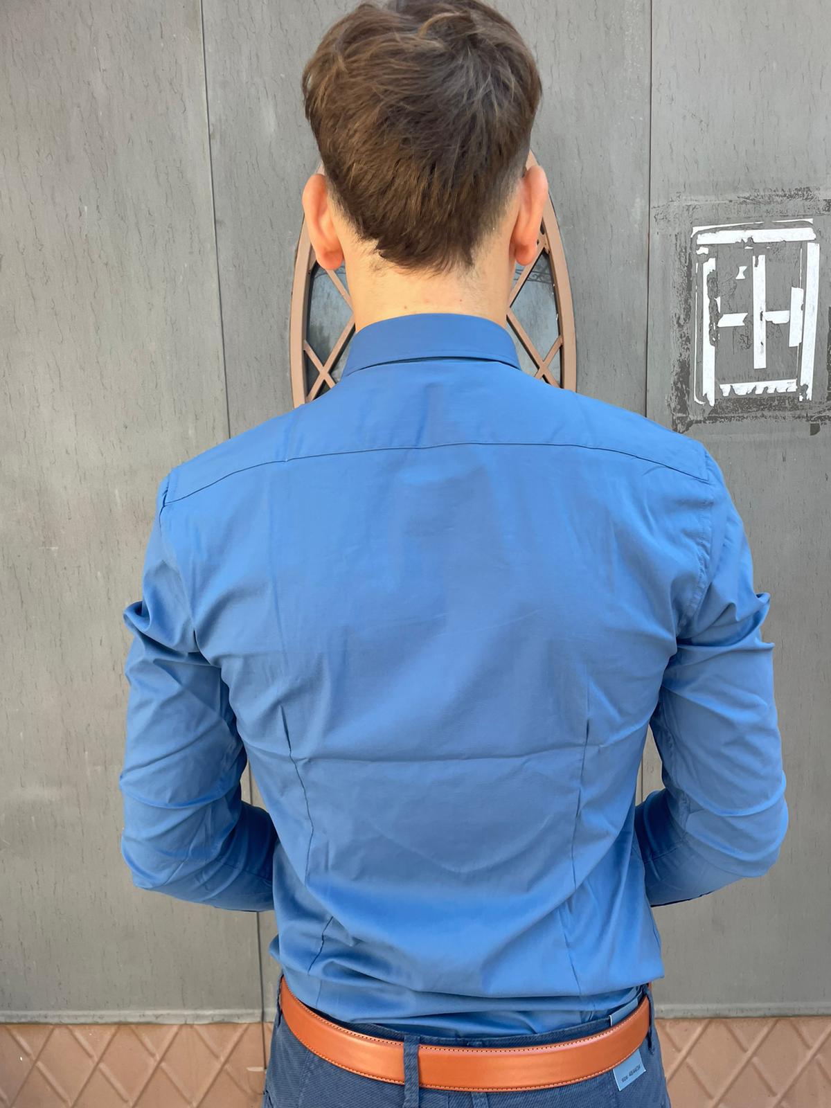 camicia uomo collo italiana slim fit regular