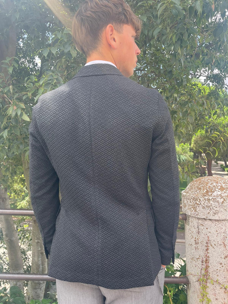 Giacca  micro-fantasia blazer doppio spacco mod. Spiceblend
S 17 Milano