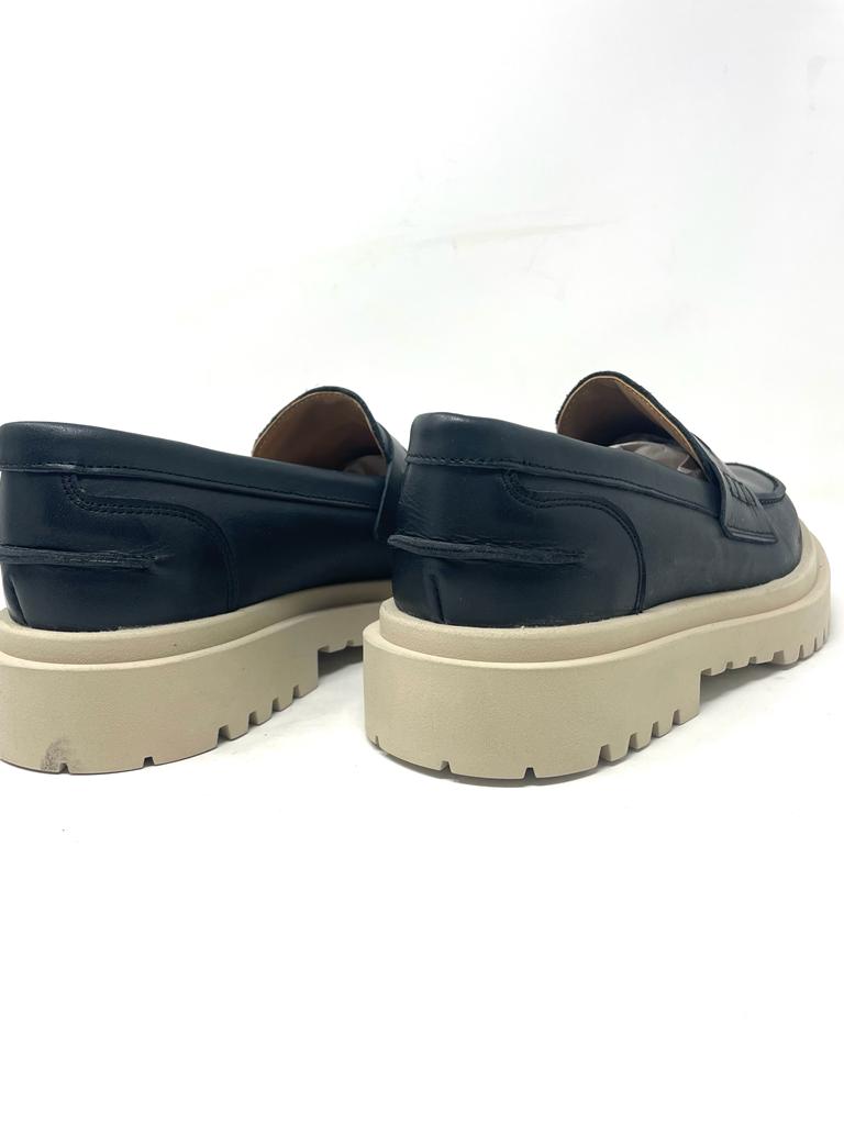 Mocassino rocciatore  vera pelle fondo ambra
made in italy