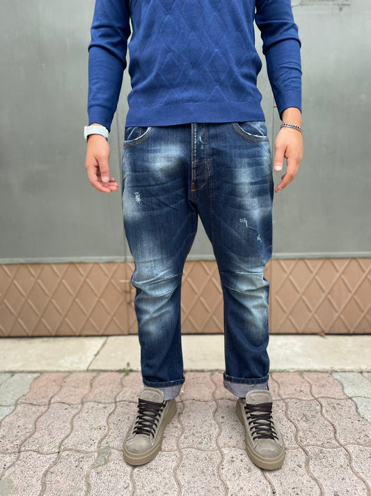 jeans cavallo basso cuciture