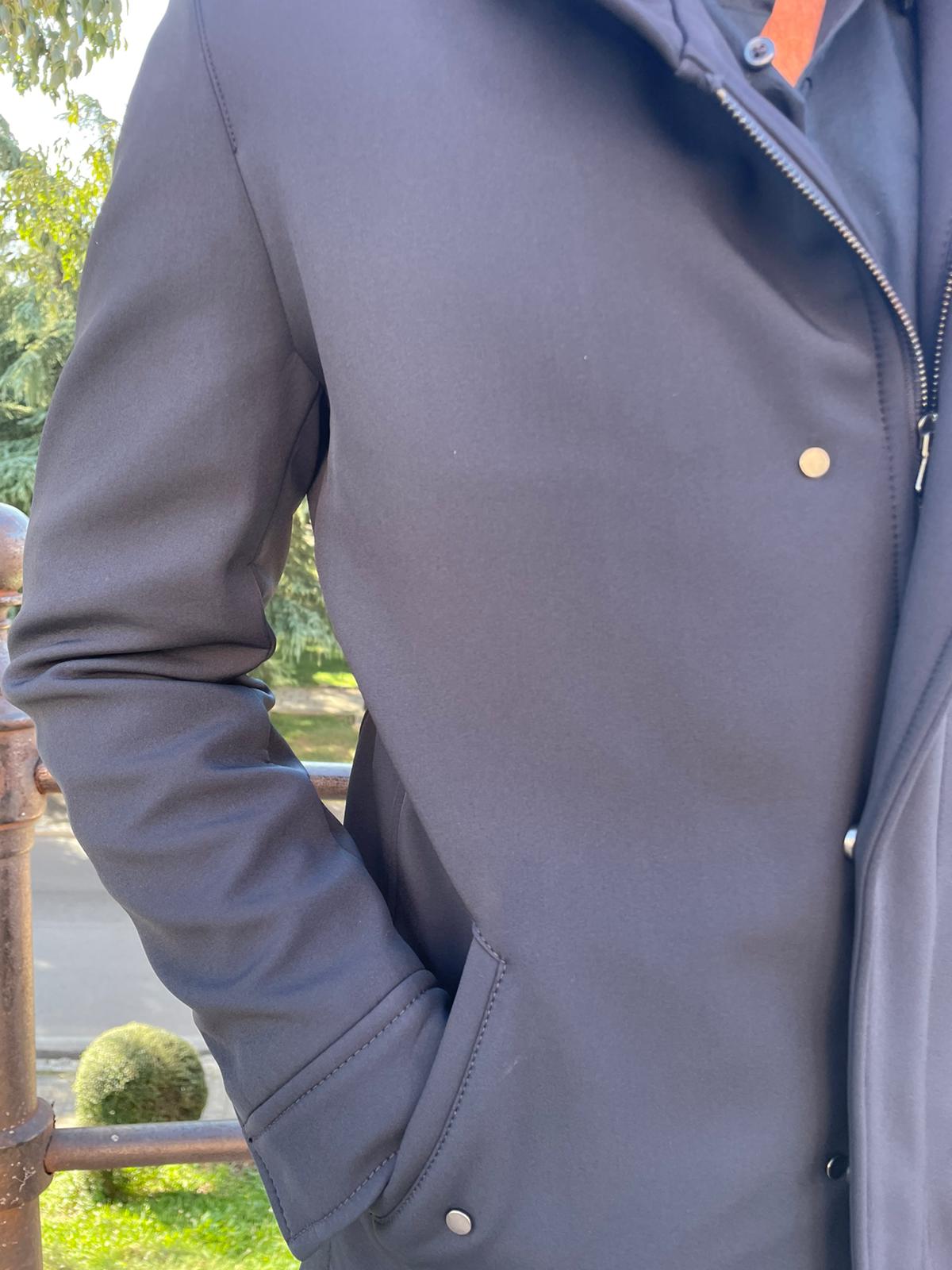 Giaccone cappotto S17 Milano mod Urali lungo con zip