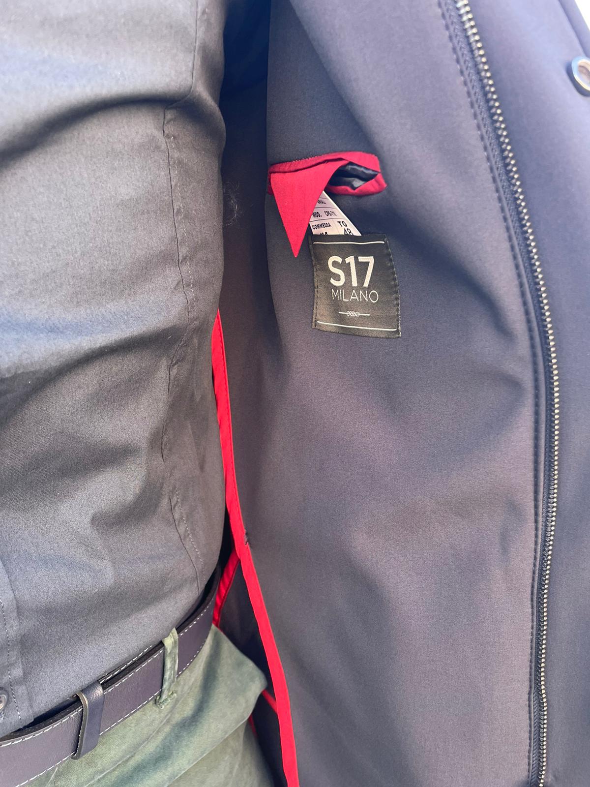 S17 Milano long coat jacket mod. Urali with zip