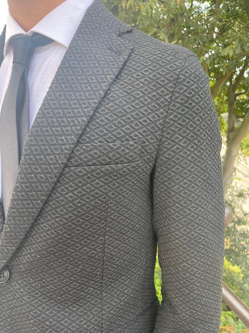 Giacca  micro-fantasia blazer doppio spacco mod. Spiceblend
S 17 Milano
