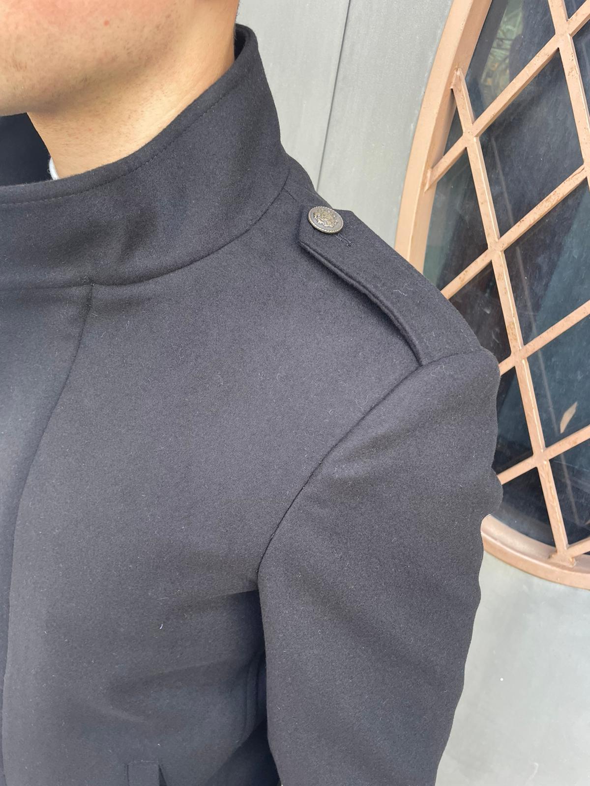 Cappottino Morf S17 Milano corto di panno bottoni brunito