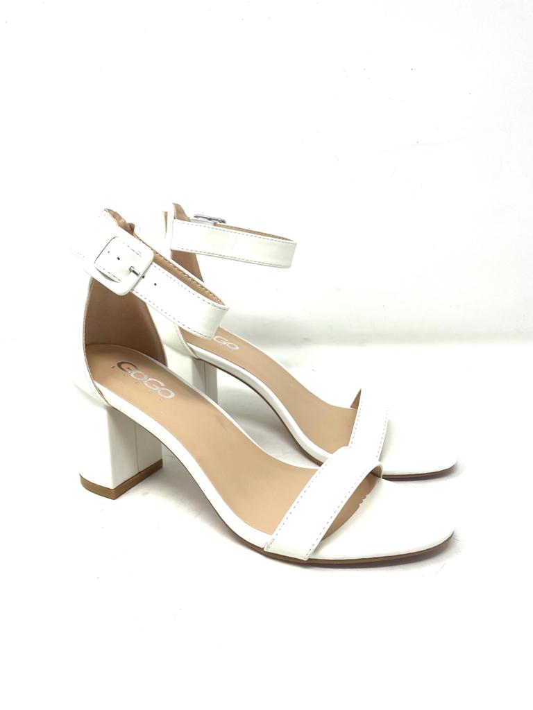 sandalo fascia ecopelle tacco  comodo 5 cm