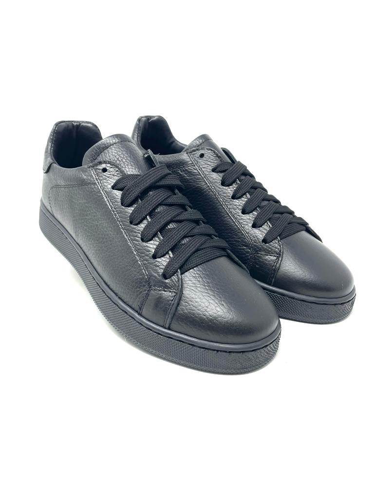 Genuine tumbled leather sneakers MADE IN ITALY