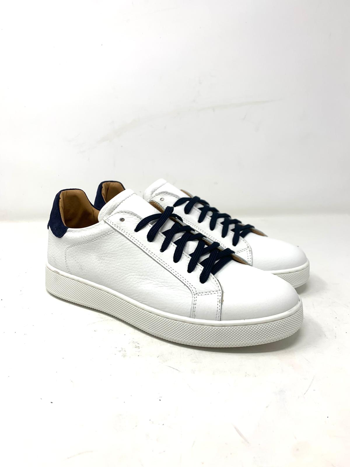 Sneakers modello Pisa vera pelle bottalata MADE IN ITALY