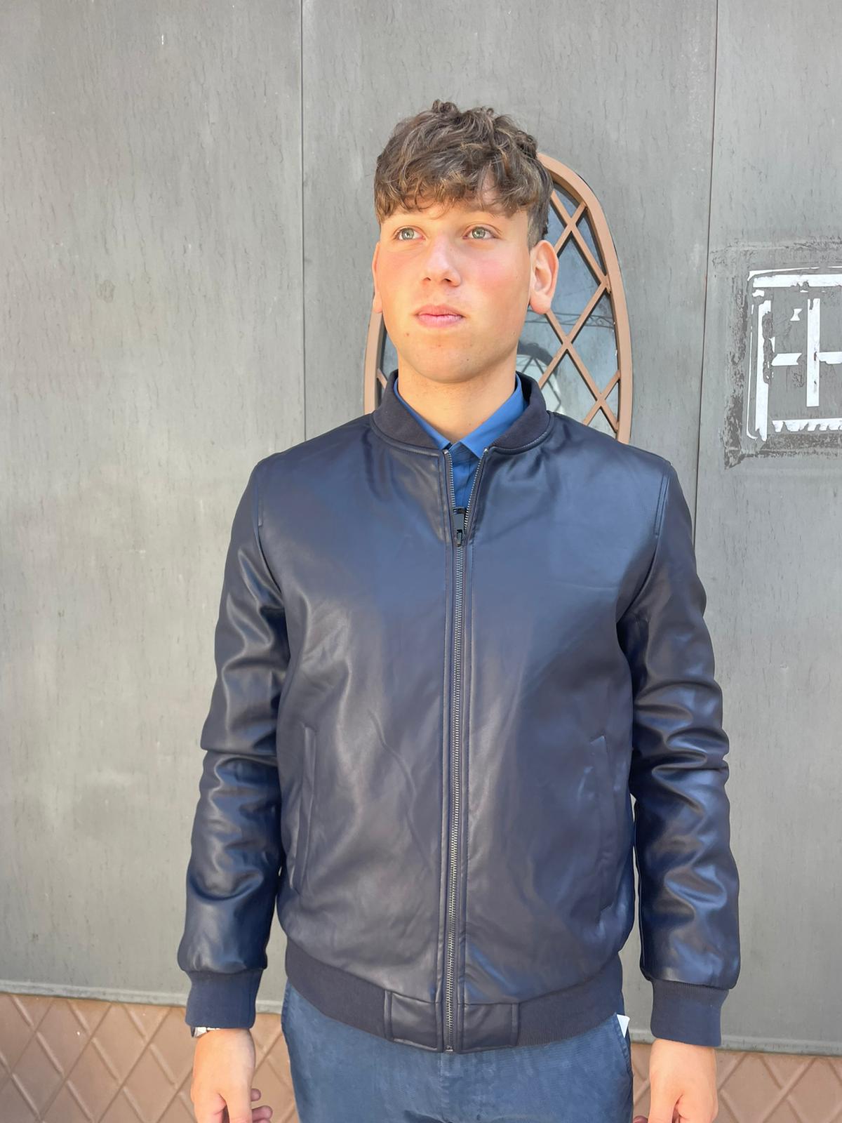Giubbotto bomber uomo eco pelle