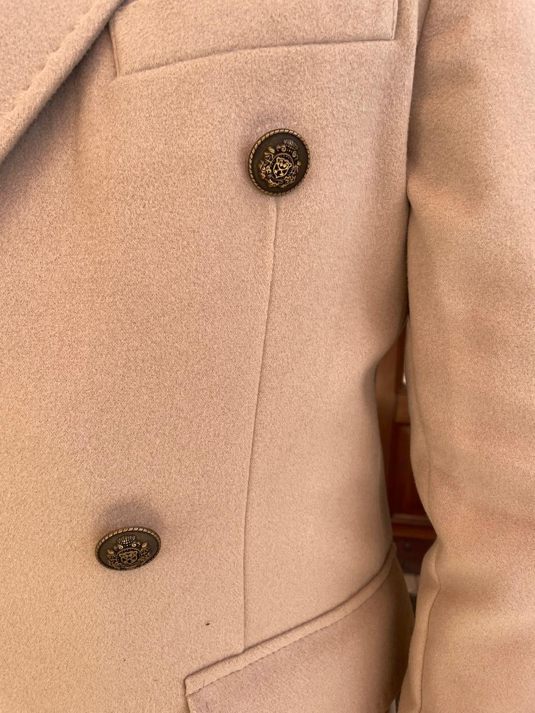 DOUBLE-BREASTED Dolomiti coat with shawl collar and martingale